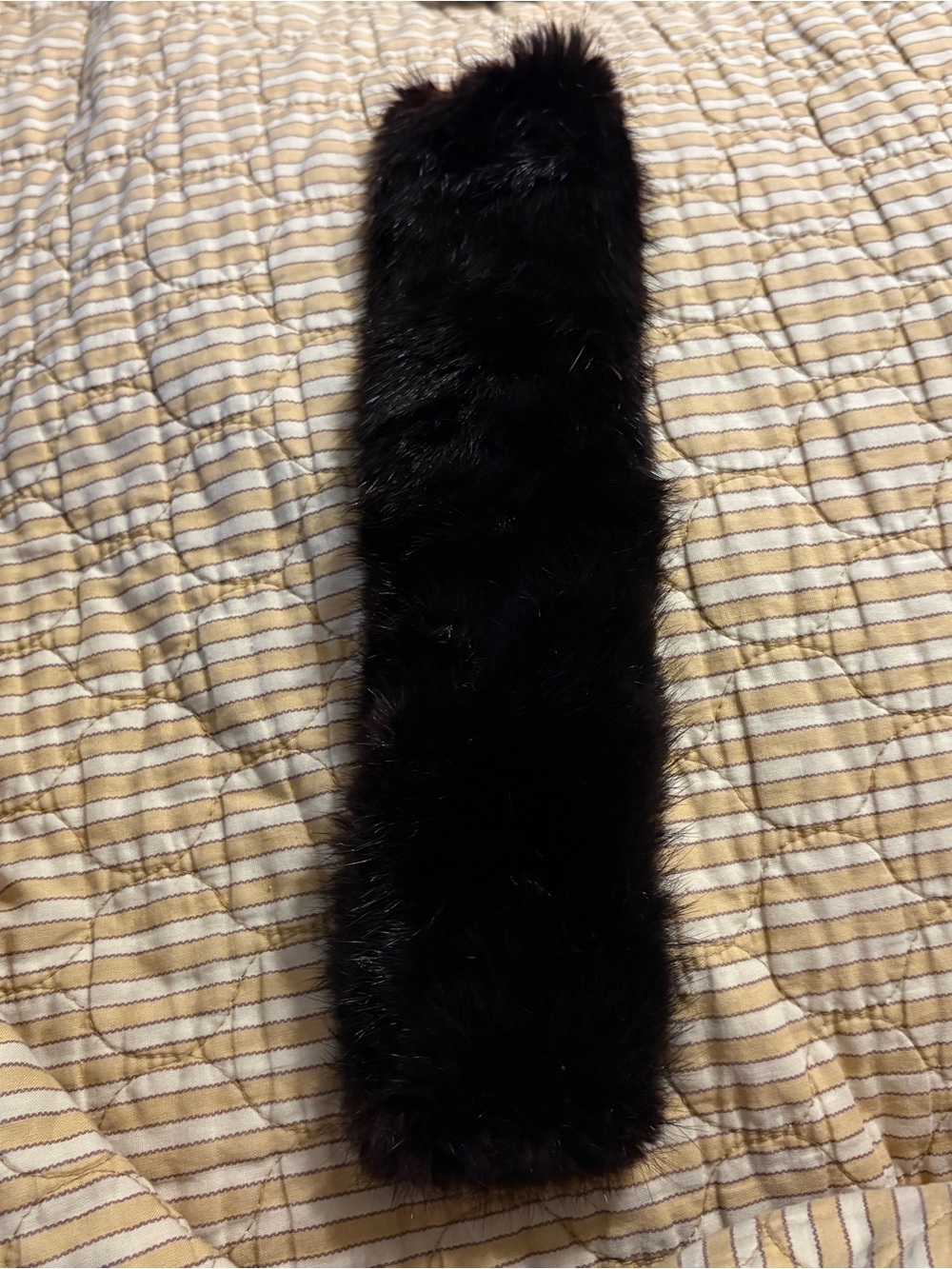Vintage Black/Brown Real Fur Detachable Coat Collar – Fur Trim Accessory